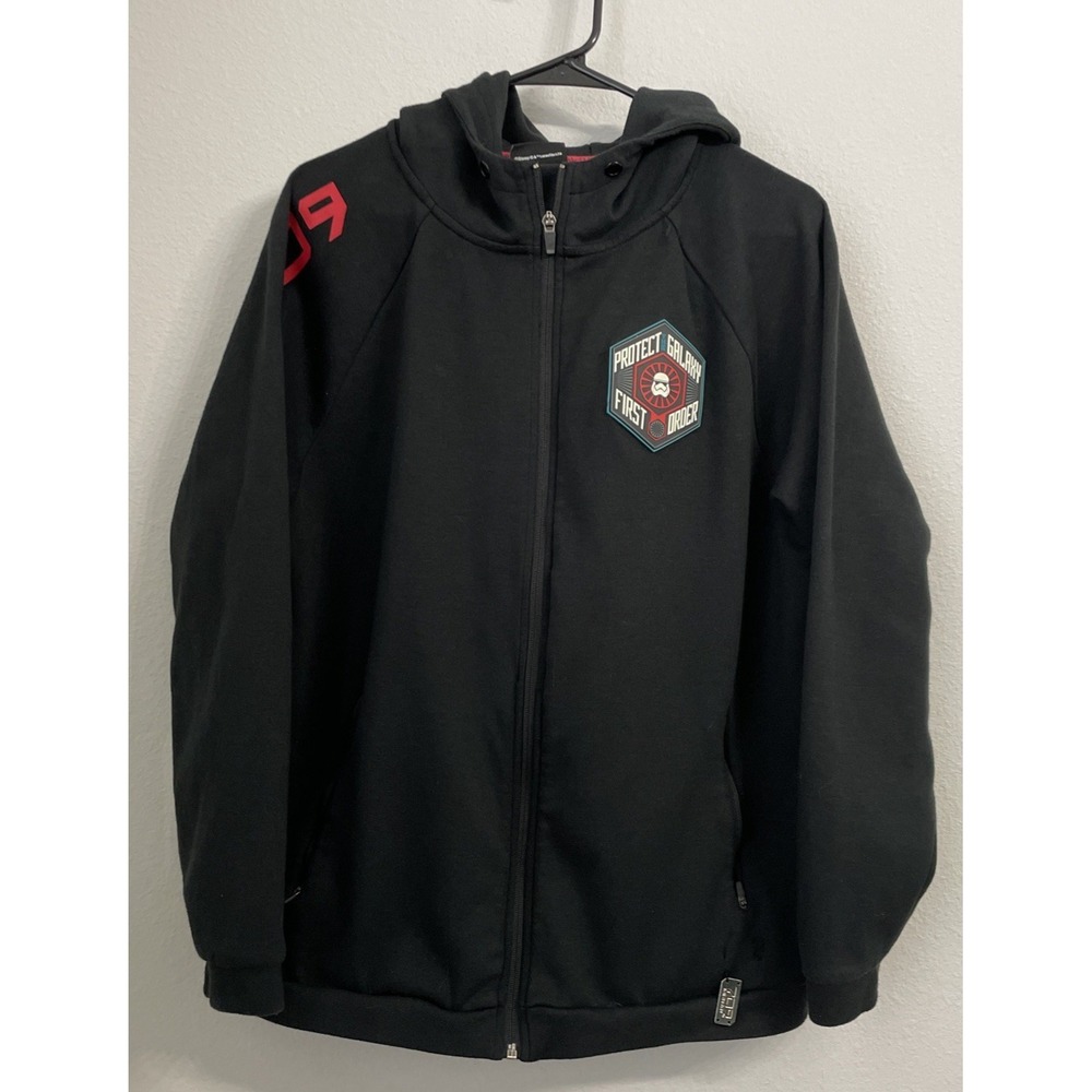 Star Wars Hoodie Mens Official Disney 709 First Order Long Sleeve Full‎ Zip L